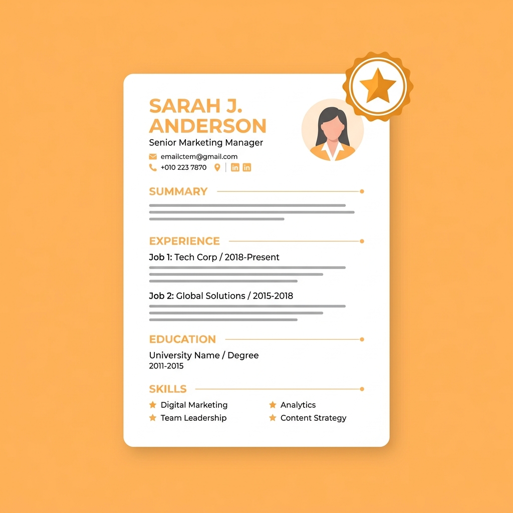 CV & LinkedIn Optimization Illustration
